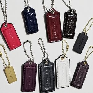 Coach Hangtag Lot of 10 Assorted Sizes & Colors for Purse Bag Tote Charms B